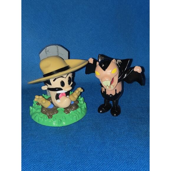 Lot of 2 Fgteev Mini Figures Rip Franklin Garfunkel & Count Nielcula Bonkers - Picture 1 of 5